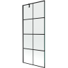 Mexen Next single-leaf shower screen 80 x 150 cm, black grid, black - 895-080-000-00-77-70