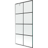 Mexen Next 1-wing bathtub screen 100 x 150 cm, Black pattern, Chrome - 895-100-000-00-77-01
