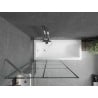 Mexen Next 1-wing bathtub screen 100 x 150 cm, Black pattern, Chrome - 895-100-000-00-77-01