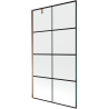Mexen Next 1-wing bathtub screen 100 x 150 cm, Black pattern, Rose gold - 895-100-000-00-77-60