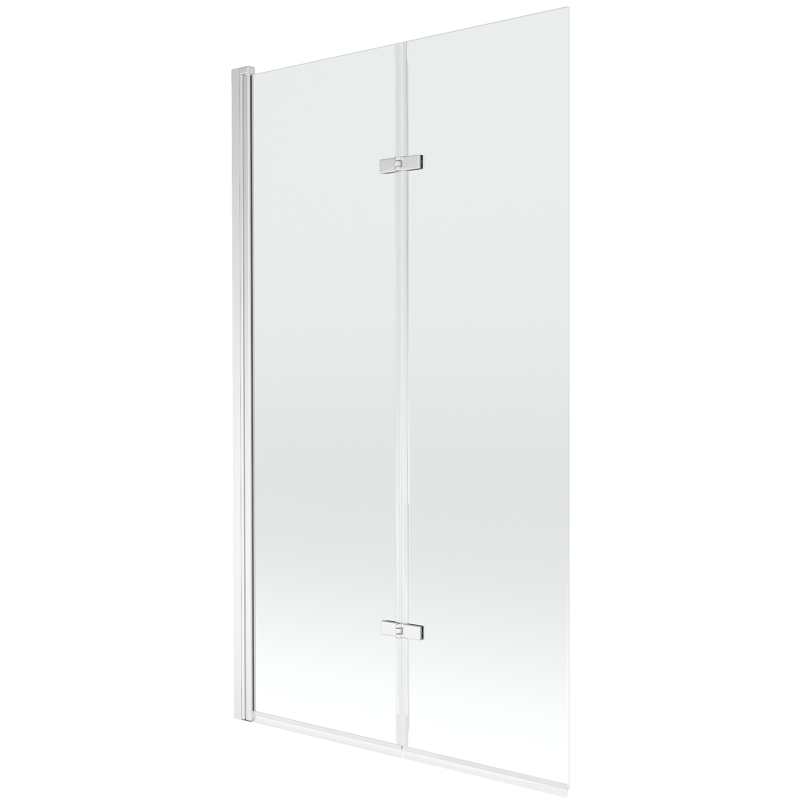 Mexen Castor 2-wing bathtub screen 100 x 150 cm, transparent, Chrome - 892-100-002-01-00