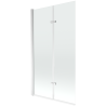 Mexen Castor 2-wing bathtub screen 100 x 150 cm, transparent, Chrome - 892-100-002-01-00