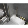 Mexen Castor 2-panel bath screen 80 x 150 cm, frosted, gold - 892-080-002-50-30