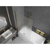 Mexen Castor 2-panel bathtub screen 100 x 150 cm, frosted, gold - 892-100-002-50-30