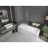 Mexen Castor 2-panel bathtub screen 100 x 150 cm, frosted, gold - 892-100-002-50-30