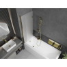 Mexen Castor 2-panel bath screen 120 x 150 cm, frost, gold - 892-120-002-50-30