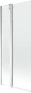 Mexen Flip 1-wing bathtub screen 80 x 150 cm, transparent, Chrome - 894-080-101-01-00