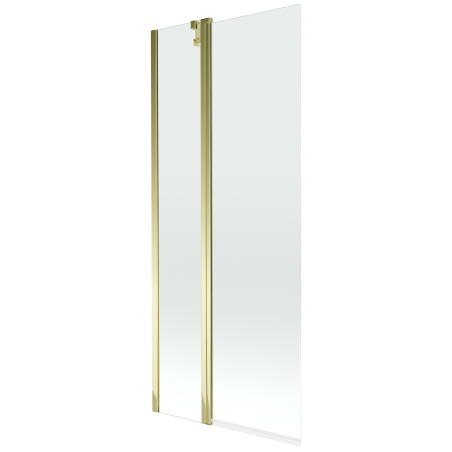 Mexen Flip 1-wing bathtub screen 80 x 150 cm, transparent, Gold - 894-080-101-50-00