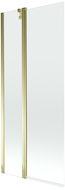 Mexen Flip 1-wing bathtub screen 80 x 150 cm, transparent, Gold - 894-080-101-50-00