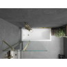 Mexen Flip 2-Wing Bathtub Screen 100 x 150 cm, Transparent, Gold - 894-100-101-50-00