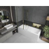 Mexen Flip 2-wing bathtub screen 120 x 150 cm, transparent, gold - 894-120-101-50-00