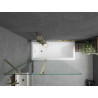 Mexen Flip 2-wing bathtub screen 120 x 150 cm, transparent, gold - 894-120-101-50-00