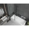 Mexen Flip 2-panel bath screen 140 x 150 cm, transparent, chrome - 894-140-101-01-00