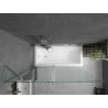 Mexen Flip 2-panel bath screen 140 x 150 cm, transparent, chrome - 894-140-101-01-00