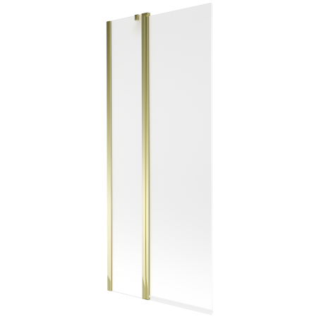 Mexen Flip 1-wing bathtub screen 80 x 150 cm, Frosted, Gold - 894-080-101-50-30