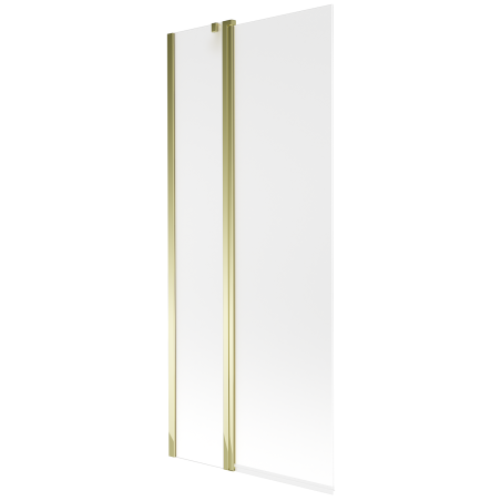 Mexen Flip 2-panel bath screen 80 x 150 cm, frosted, gold - 894-080-101-50-30