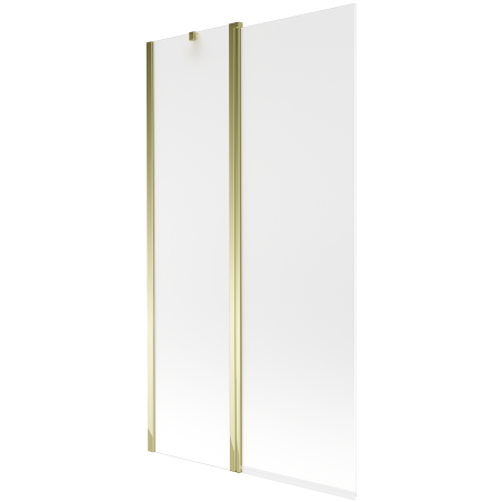 Mexen Flip 1-wing bathtub screen 100 x 150 cm, Frosted, Gold - 894-100-101-50-30