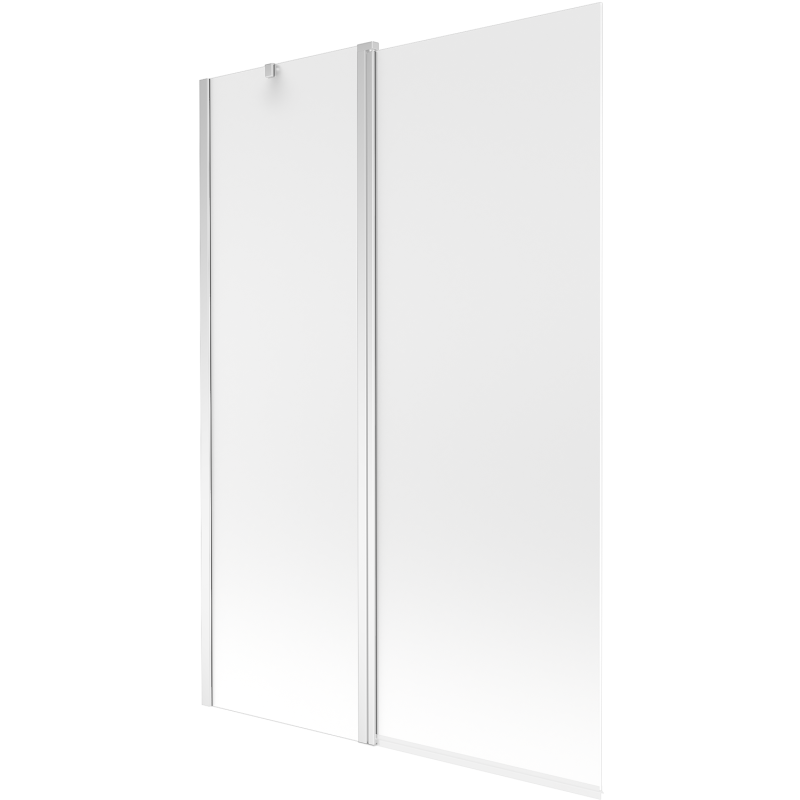Mexen Flip 1-wing bathtub screen 120 x 150 cm, Frosted, Chrome - 894-120-101-01-30