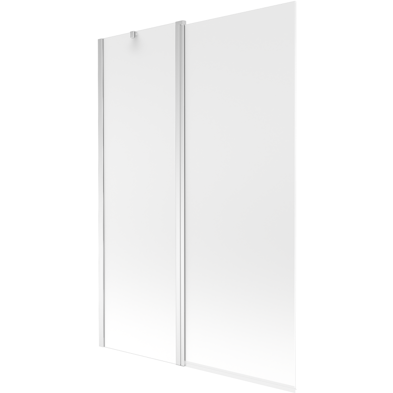 Mexen Flip 2-panel bath screen 120 x 150 cm, frost, chrome - 894-120-101-01-30