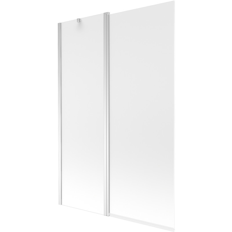 Mexen Flip 2-panel bathtub screen 120 x 150 cm, frost, chrome - 894-120-101-01-30