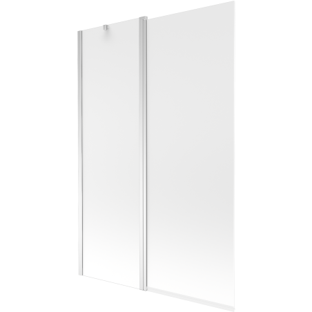 Mexen Flip 2-panel bath screen 120 x 150 cm, frost, chrome - 894-120-101-01-30