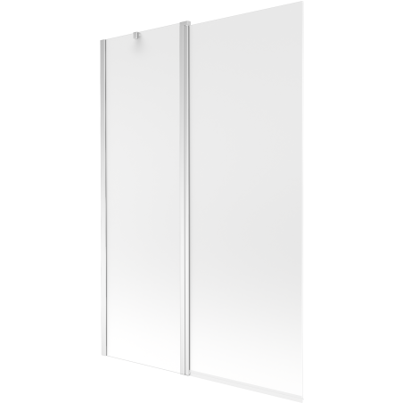 Mexen Flip 2-wing bathtub screen 120 x 150 cm, frost, chrome - 894-120-101-01-30