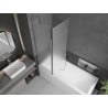 Mexen Flip 2-panel bath screen 120 x 150 cm, frost, chrome - 894-120-101-01-30