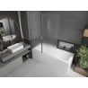 Mexen Flip 2-panel bath screen 120 x 150 cm, frost, chrome - 894-120-101-01-30