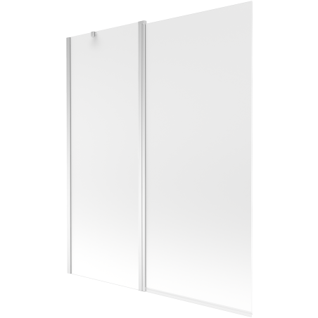 Mexen Flip 2-panel bath screen 140 x 150 cm, frost, chrome - 894-140-101-01-30