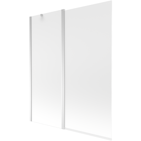 Mexen Flip 2-panel bathtub screen 140 x 150 cm, frost, chrome - 894-140-101-01-30