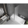 Mexen Flip 2-panel bathtub screen 140 x 150 cm, frost, chrome - 894-140-101-01-30