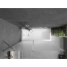 Mexen Flip 2-panel bathtub screen 140 x 150 cm, frost, chrome - 894-140-101-01-30