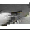 Mexen Flip 1-wing bathtub screen 140 x 150 cm, Frosted, Gold - 894-140-101-50-30
