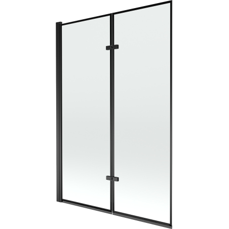 Mexen Castor 2-wing bathtub screen 120 x 150 cm, Black pattern, Black - 892-120-002-70-70