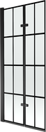 Mexen Castor 2-wing bathtub screen 80 x 150 cm, Black pattern, Black - 892-080-002-70-77