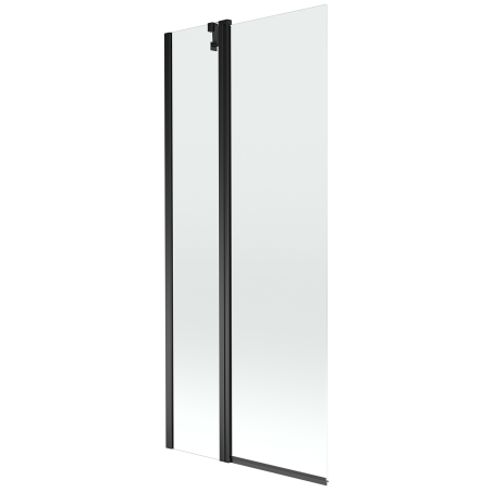 Mexen Flip 1-wing bathtub screen 80 x 150 cm, transparent, Black - 894-080-101-70-00