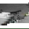 Mexen Flip 1-wing bathtub screen 80 x 150 cm, transparent, Black - 894-080-101-70-00