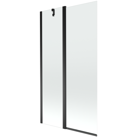 Mexen Flip 2-panel bath screen 100 x 150 cm, transparent, black - 894-100-101-70-00
