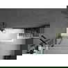 Mexen Flip 1-wing bathtub screen 100 x 150 cm, transparent, Black - 894-100-101-70-00