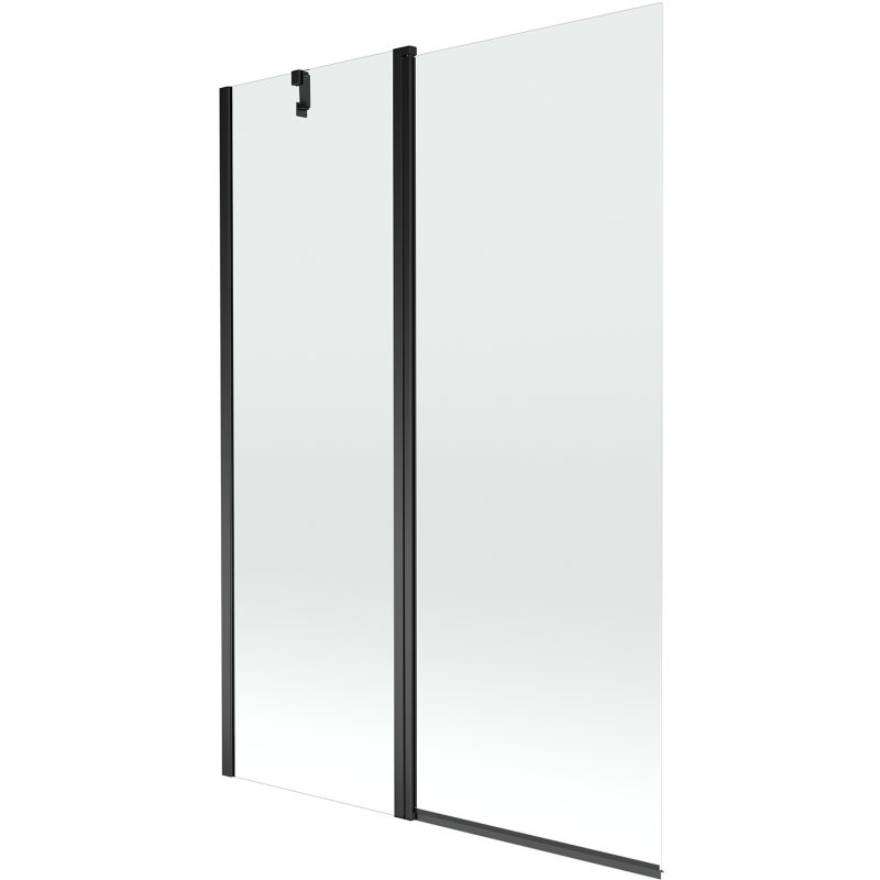 Mexen Flip 1-wing bathtub screen 120 x 150 cm, transparent, Black - 894-120-101-70-00