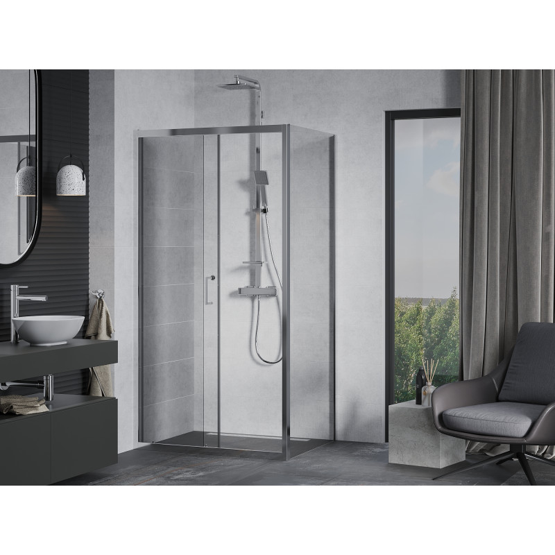 Mexen Apia sliding shower enclosure 105 x 100 cm, transparent, chrome - 840-105-100-01-00