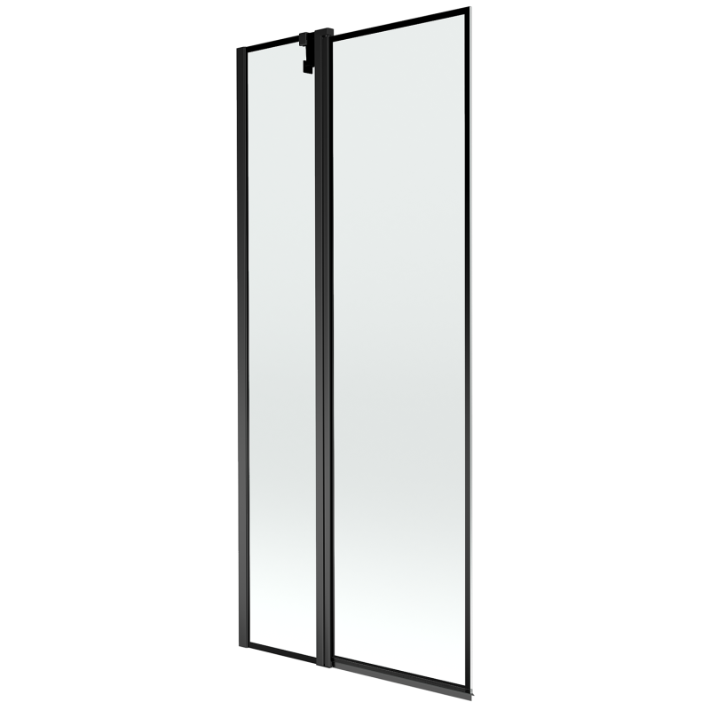Mexen Flip 1-wing bathtub screen 80 x 150 cm, Black pattern, Black - 894-080-101-70-70