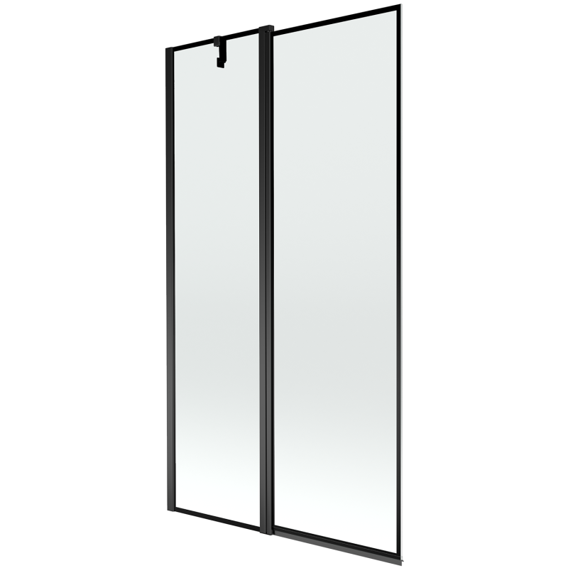 Mexen Flip 2-wing bathtub screen 100 x 150 cm, black frame, black - 894-100-101-70-70