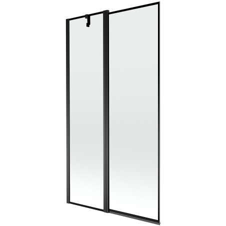 Mexen Flip 2-wing bathtub screen 100 x 150 cm, black frame, black - 894-100-101-70-70
