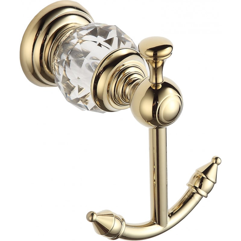 Mexen Estela double towel hook, Gold - 7011535-50
