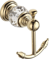 Mexen Estela double towel hook, Gold - 7011535-50