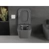 Mexen Madox Rimless WC Bowl with Soft-Close Slim Seat, Dark Grey Matte - 30154061