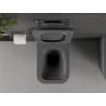 Mexen Madox Rimless WC Bowl with Soft-Close Slim Seat, Duroplast, Dark Gray Matte - 30154061