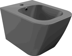 Mexen Madox wall-hung bidet, dark gray matte - 35155161