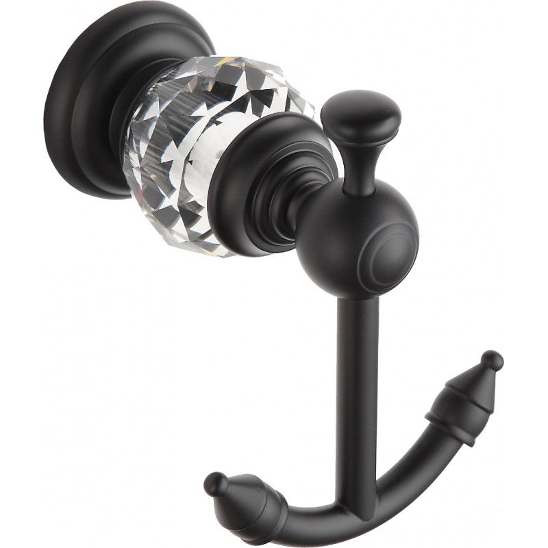 Mexen Estela double towel hook, Black - 7011535-70